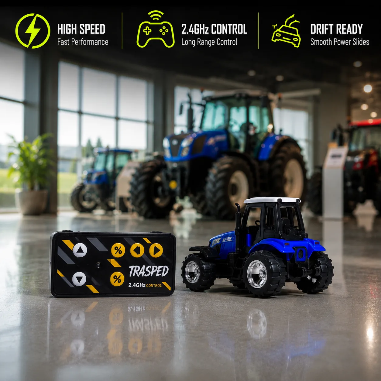 Mini RC Tractor view 2