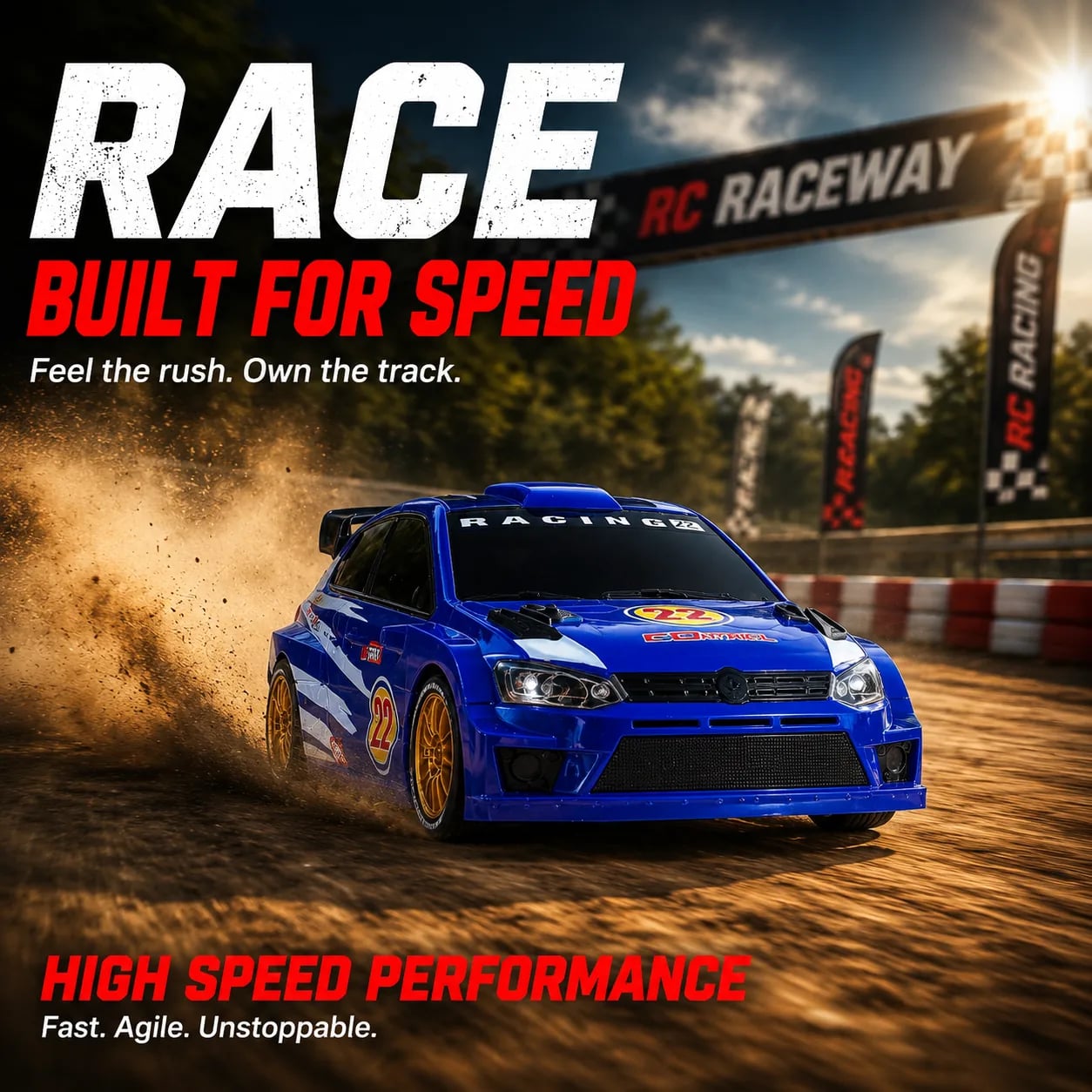 VW Polo Racing 95 — Blue view 4