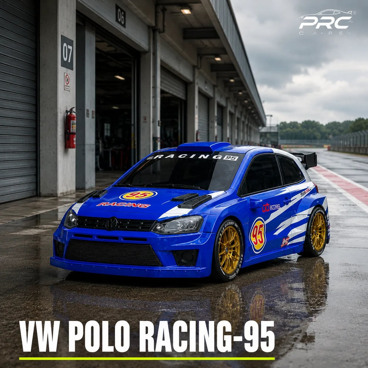 VW Polo Racing 95 — Blue